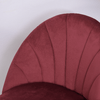 HOMCOM-Set-2-Sedie-Sala-da-Pranzo-e-Soggiorno-Imbottite-Design-Nordico-ed-Ergonomico-in-Metallo-e-Velluto-52x54x79-cm-Rosso-Scuro