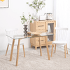 HOMCOM-Tavolo-da-Pranzo-Rettangolare-per-4-Persone-max-in-Acciaio-con-Piano-in-Vetro-Temperato-120x60x76-cm