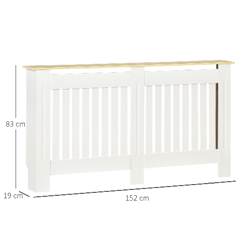 HOMCOM-Mobile-Copricaloriferi-in-Legno-Truciolare-e-MDF-Pannello-a-Doghe-e-Mensola-Superiore---Bianco