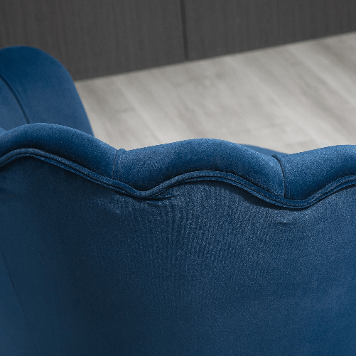 HOMCOM-Poltrona-Vintage-di-Design-in-Velluto-Blu-Poltroncina-da-Camera-con-Schienale-Alto-76x67x74cm