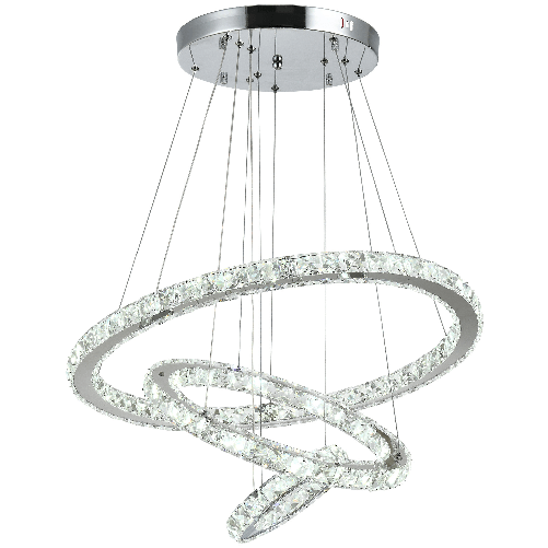 HOMCOM-Lampadario-a-Sospensione-con-3-Anelli-Regolabili-Luci-a-LED-e-Cristalli--60-x-110cm