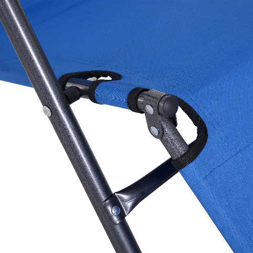 Outsunny-Lettino-Sdraio-Pieghevole-e-Richiudibile-da-Giardino-in-Tessuto-Oxford-135x60x89cm---Blu