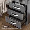 HOMCOM-Set-2-Comodini-Moderni-con-3-Cassetti-per-Camera-da-Letto-e-Soggiorno-in-Truciolato-40x36x56-cm-Grigio