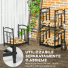 Outsunny-Portalegna-da-Esterno-e-Interno-a-3-Livelli-Separabili-in-Metallo-con-Ganci-per-Attrezzi-Nero