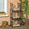 Outsunny-Portalegna-da-Esterno-e-Interno-a-3-Livelli-Separabili-in-Metallo-con-Ganci-per-Attrezzi-Nero