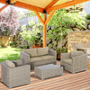 Outsunny-Set-Mobili-da-Giardino-4-Pezzi-in-Rattan-PE-Salotto-da-Esterno-con-1-Divano-2-Poltrone-1-Tavolino-e-Cuscini-Rimovibili-e-Lavabili-Kaki-e-Beige