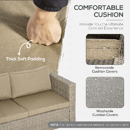 Outsunny-Set-Mobili-da-Giardino-4-Pezzi-in-Rattan-PE-Salotto-da-Esterno-con-1-Divano-2-Poltrone-1-Tavolino-e-Cuscini-Rimovibili-e-Lavabili-Kaki-e-Beige