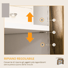 HOMCOM-Mobile-Multiuso-in-Truciolato-con-Armadietto-e-Cassetto-in-Stile-Rustico-78-5x39x89-4cm-Bianco