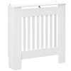 HOMCOM-Copritermosifone-in-Legno-MDF-Bianco-con-Doghe-Verticali-78x19x81cm