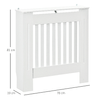 HOMCOM-Copritermosifone-in-Legno-MDF-Bianco-con-Doghe-Verticali-78x19x81cm