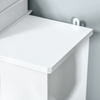 HOMCOM-Copritermosifone-in-Legno-MDF-Bianco-con-Doghe-Verticali-78x19x81cm