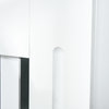 HOMCOM-Copritermosifone-in-Legno-MDF-Bianco-con-Doghe-Verticali-78x19x81cm
