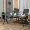 Outsunny-Tavolo-da-Giardino-Pieghevole-per-6-Persone-in-Acciaio-e-HDPE-180x75-5x73cm-Grigio-Scuro