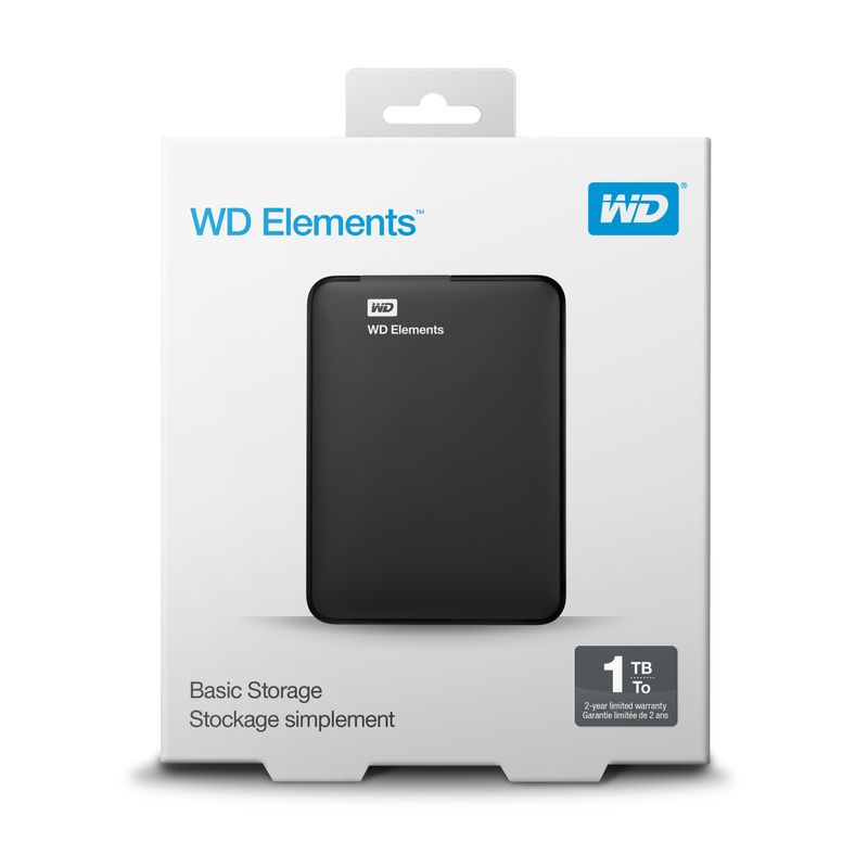 Western-Digital-WD-Elements-Portable-disco-rigido-esterno-1000-GB-Nero