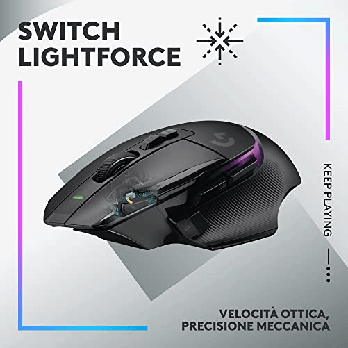 Logitech-G502-X-PLUS---Mouse-Gaming-Wireless-con-LIGHTFORCE-e-RGB