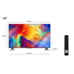 TCL Serie P73 P735 109,2 cm (43') 4K Ultra HD Smart TV Wi-Fi Nero