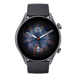 Amazfit W2040OV7N smartwatch e orologio sportivo 3,68 cm (1.45") AMOLED Digitale Nero GPS (satellitare)