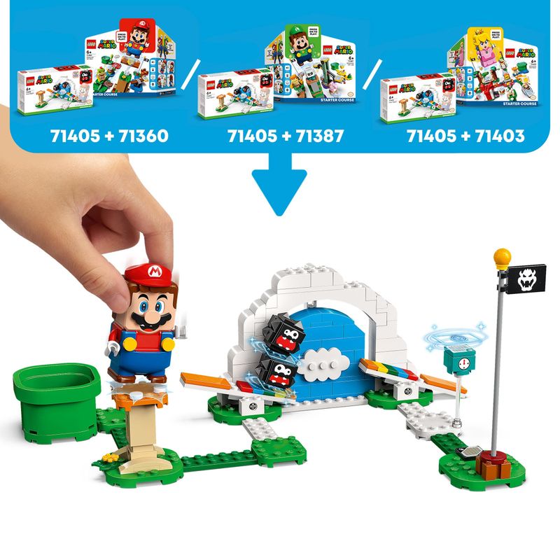 LEGO-Super-Mario-71405-Pack-Espansione-Pinne-di-Stordino-con-2-figure-Giocattoli-da-Combinare-con-gli-Starter-Pack