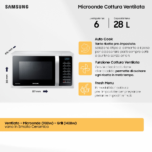 Forno-a-Microonde-Combinato-Samsung-MC28H5015AW-ET