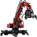 LEGO Technic 42144 Movimentatore di Materiali, Modello da Costruire con Funzioni Manuali e Pneumatiche, Giochi Educativi