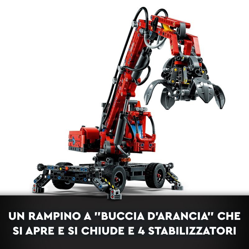 LEGO-Technic-42144-Movimentatore-di-Materiali-Modello-da-Costruire-con-Funzioni-Manuali-e-Pneumatiche-Giochi-Educativi