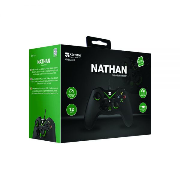 Xtreme-Nathan-Nero-USB-Gamepad-Analogico-Digitale-PC-Xbox-One-Xbox-Series-X