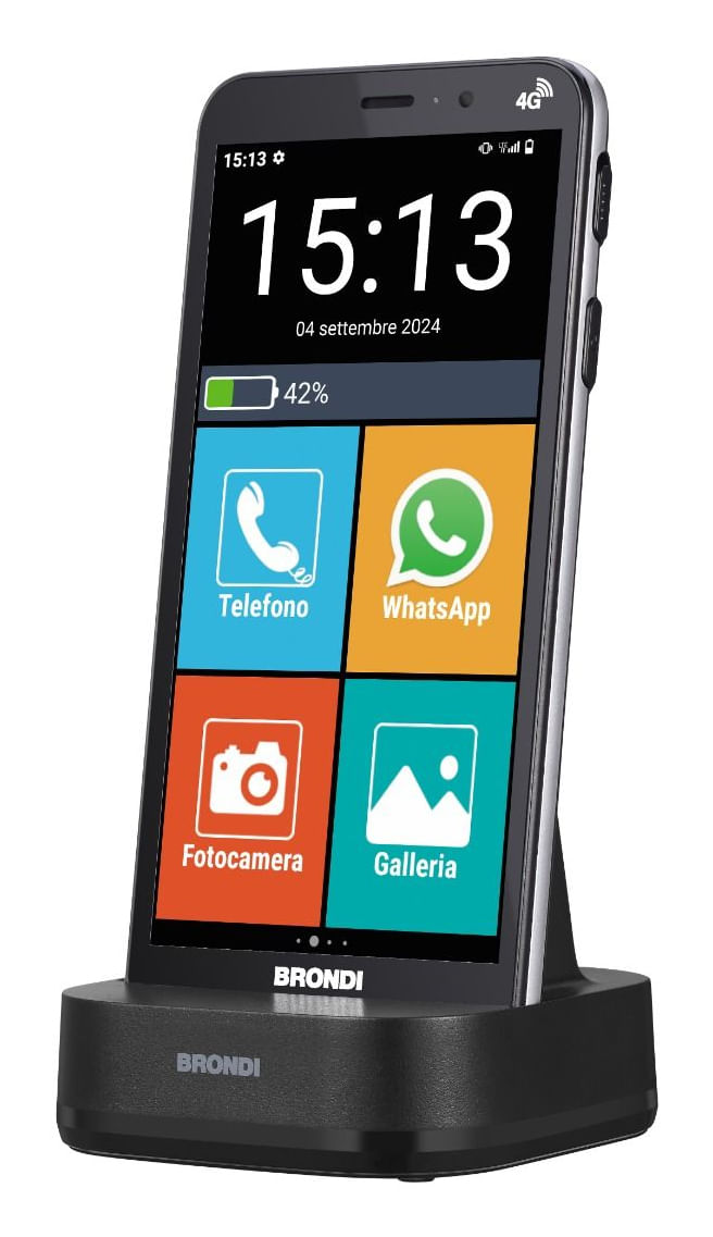 Brondi-Amico-Vero-4G-145-cm--5-7---Doppia-SIM-Android-14-USB-tipo-C-3-GB-32-GB-2800-mAh-Nero