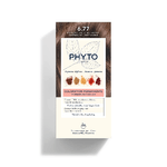 Phyto Phytocolor 6.77 Marrone Chiaro Cappuccino Colorazione Permanente Senza Ammoniaca, Copertura Capelli Bianchi