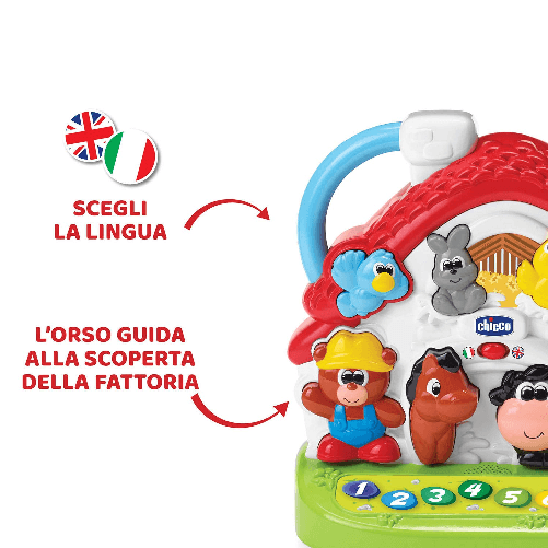 Chicco-Fattoria-Parlante-Bilingue-Italiano-Inglese-Fattoria-con-Animali-per-Bambini-con-Luci-e-Suoni-3-Modalita-di-Gioco-Gioco-Educativo-Elettronico---Giochi-Bambini-1-4-Anni