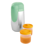 Chicco-Portapappa-Termico-In-Acciaio-Inox-Con-Due-Contenitori-Contenitore-Per-Alimenti-E-Bevande-Per-bambini-0-mesi--‎Verde-‎13-x-13-x-23-cm