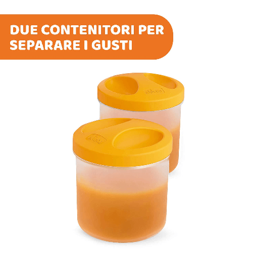 Chicco-Portapappa-Termico-In-Acciaio-Inox-Con-Due-Contenitori-Contenitore-Per-Alimenti-E-Bevande-Per-bambini-0-mesi--‎Verde-‎13-x-13-x-23-cm