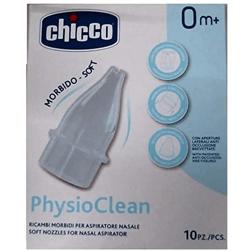 Chicco-Physioclean-Ricambi-Per-Aspiratore-Nasale-Per-Neonati-E-Bambini-10-Beccucci-42-x-48-x-12-cm