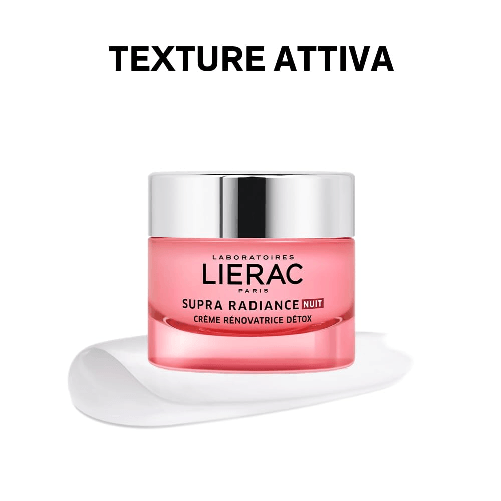 Lierac-Supra-Radiance-Crema-Detox-Notte-Antirughe-con-Acido-Ialuronico-per-Tutti-i-Tipi-di-Pelle-Formato-da-50-ml