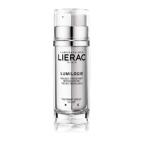 Lierac-Lumilogie-Doppio-Concentrato-Viso-Giorno-e-Notte-Anti-Macchie-per-Tutti-i-Tipi-di-Pelle-Formato-da-30-ml