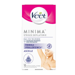 Veet Strisce Depilatorie Pure Ascelle ipoallergeniche, 16 pz