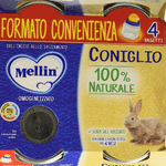 mellin coniglio - omogeneizzato con carne di coniglio e farina di riso.