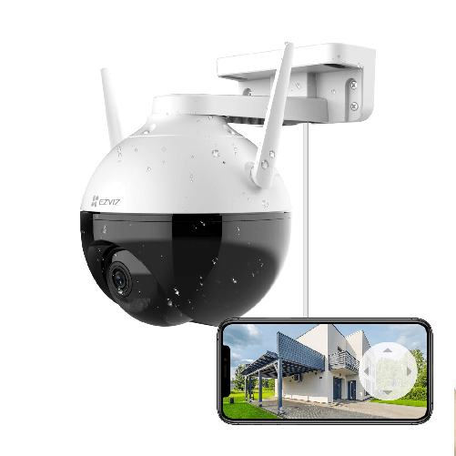 EZVIZ C8C Telecamera Wi-Fi Esterno 1080p con Visione Notturna e Copertura 360°