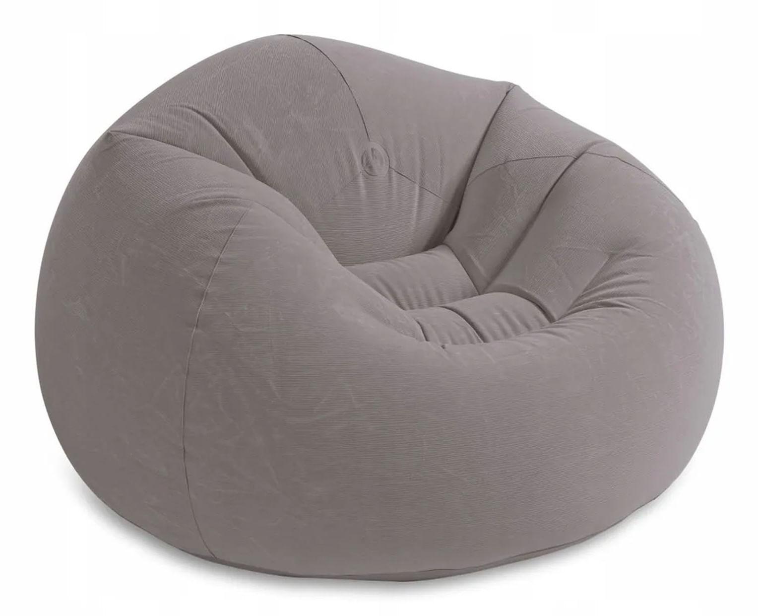 Intex Poltrona Sacco 107x104cm Gonfiabile Gioco Estivo Estate Gioca 901 Tinta Unita Grigio