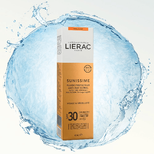 Lierac-Sunissime-Fluido-Solare-Viso-SPF30-Anti-Eta-Protezione-UVB-UVA-Infrarossi-per-Tutti-i-Tipi-di-Pelle-Formato-da-40-ml