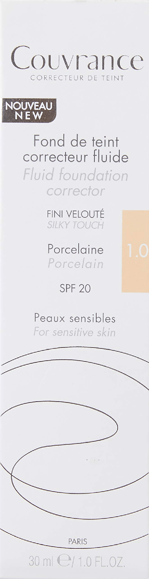 Avene-70083-Couvrance-Fondotinta-Correttore-Fluido-Colore-Porcellana-30-ml