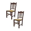 T-M-C-S-Set-2-sedie-modello-Silvana-per-cucina-bar-e-sala-da-pranzo-robusta-struttura-in-legno-di-faggio-color-noce-scuro-e-seduta-in-paglia