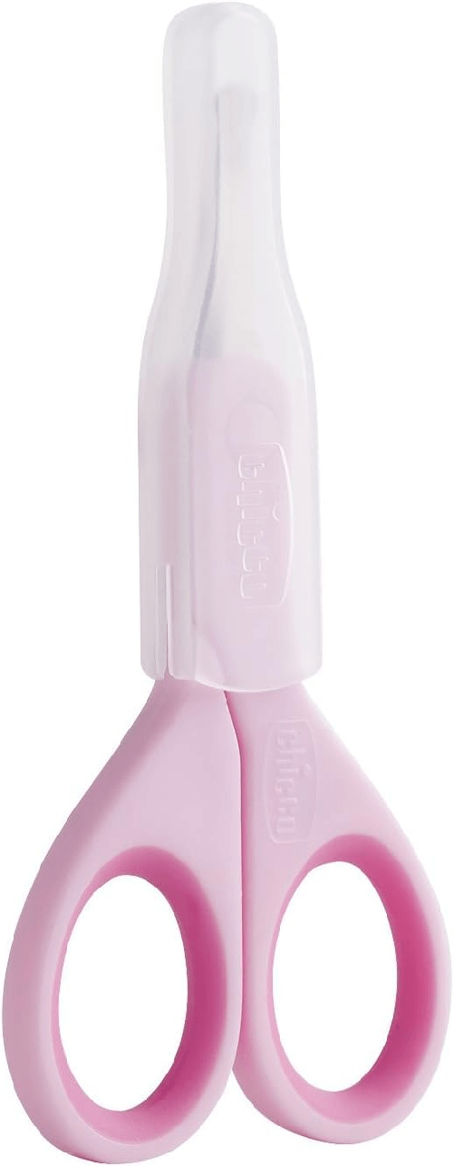 Chicco-Forbicine-Unghie-per-Neonati-e-Bambini-Forbicine-in-Acciaio-Inox-con-Lame-Ricurve-e-Punte-Arrotondate-Cappuccio-Protettivo-Impugnatura-in-Gomma-Antiscivolo---Accessori-Neonato-0--Mesi