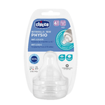 Chicco-Tettarella-Physio-Tettarella-Flusso-Veloce-per-i-Bambini-Piu-Grandi-in-Silicone-Soft-Sense-Compatibile-con-Biberon-Perfect-5-Benessere-e-Original-Touch-Trasparente-4--Mesi-2-Pezzi