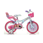 Bicicletta per Bambina Barbie Ruota 16 Pollici con Rotelle 5 6 7 8 anni 2 Freni