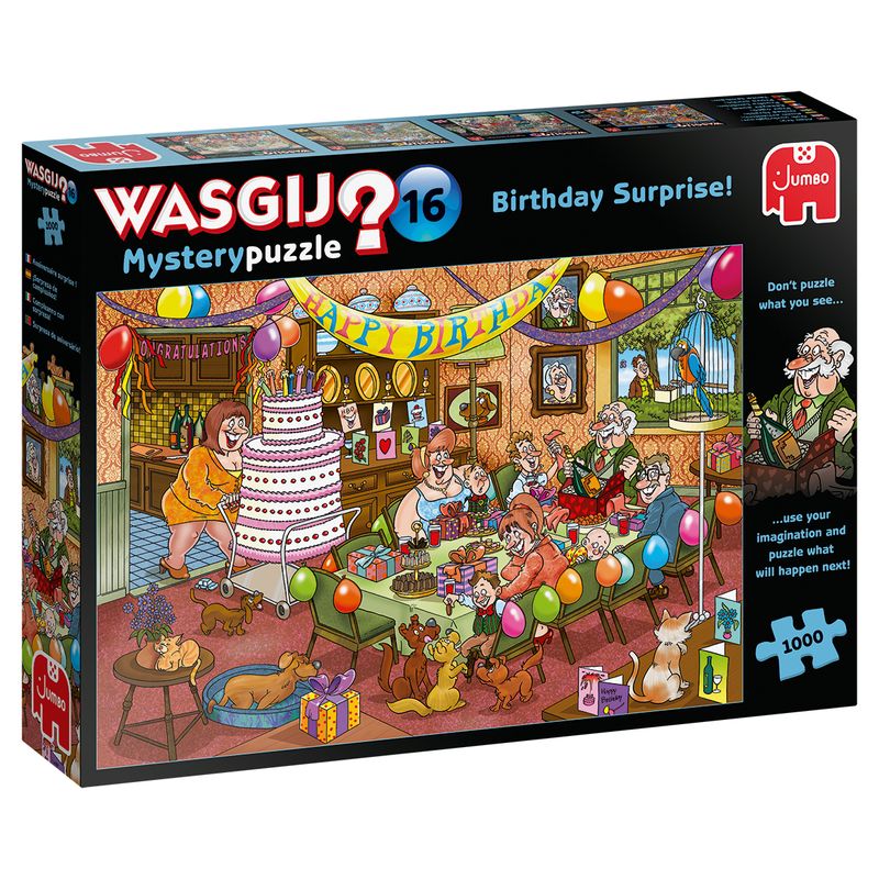 Jumbo-Wasgij-Mystery-16-Sorpresa-di-Compleanno-1000-Pezzi-Puzzle