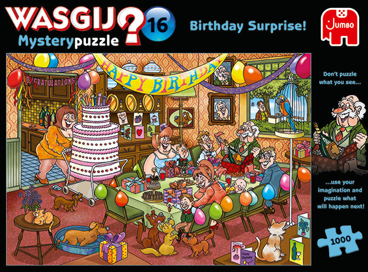 Jumbo-Wasgij-Mystery-16-Sorpresa-di-Compleanno-1000-Pezzi-Puzzle