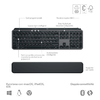 Logitech-MX-Keys-S-Combo---Tastiera-e-Mouse-Wireless-con-Palm-Rest-illuminazione-personalizzabile-Scorrimento-veloce-Bluetooth-USB-C-Windows-Linux-Chrome-Mac-Grigio