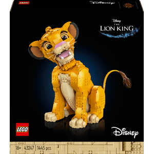 LEGO Disney Giovane Simba Re Leone Modellino da Costruire per Adulti con Figura di Animale Mobile Hobby Creativo da