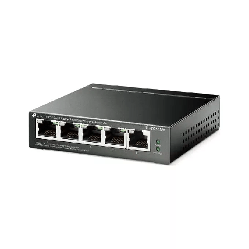 TP-Link-TL-SG105PE-switch-di-rete-Gestito-L2-Gigabit-Ethernet--10-100-1000--Supporto-Power-over-Ethernet--PoE--Nero