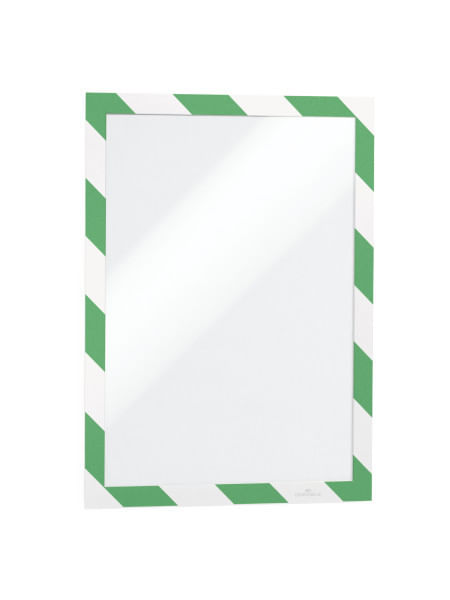 Durable-DURAFRAME-cornice-magnetica-A4-Verde-Bianco